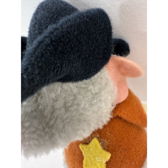 Vintage 1978 Wallace Berrie Sheriff Western Mouse Plush 5” Tall Nutshell Rare - Picture 11 of 12